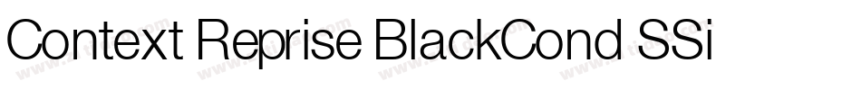 Context Reprise BlackCond SSi Bold字体转换